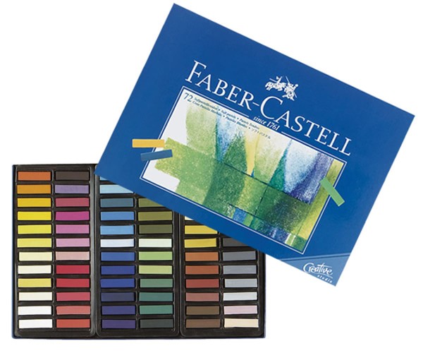 Giz Pastel Seco Macio Curto Quadrado Creative Studio Estojo com 72 Unidades Faber-Castell
