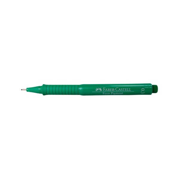 Encontraproduto.com.br - Caneta Nankin Faber-Castell ECCO Pigment Verde 0.3 mm