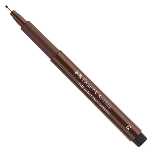 Encontraproduto.com.br - Caneta Nankin Pitt Fineliner Dark Sépia Faber-Castell Avulso