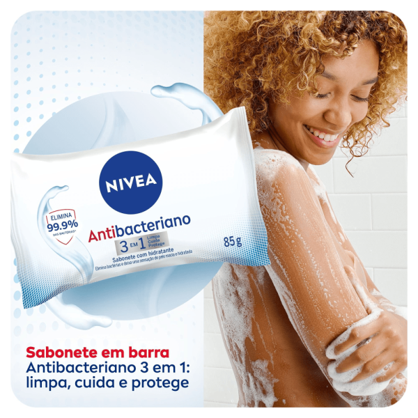 Encontraproduto.com.br - NIVEA Sabonete em Barra Antibacteriano 3 em 1 85g