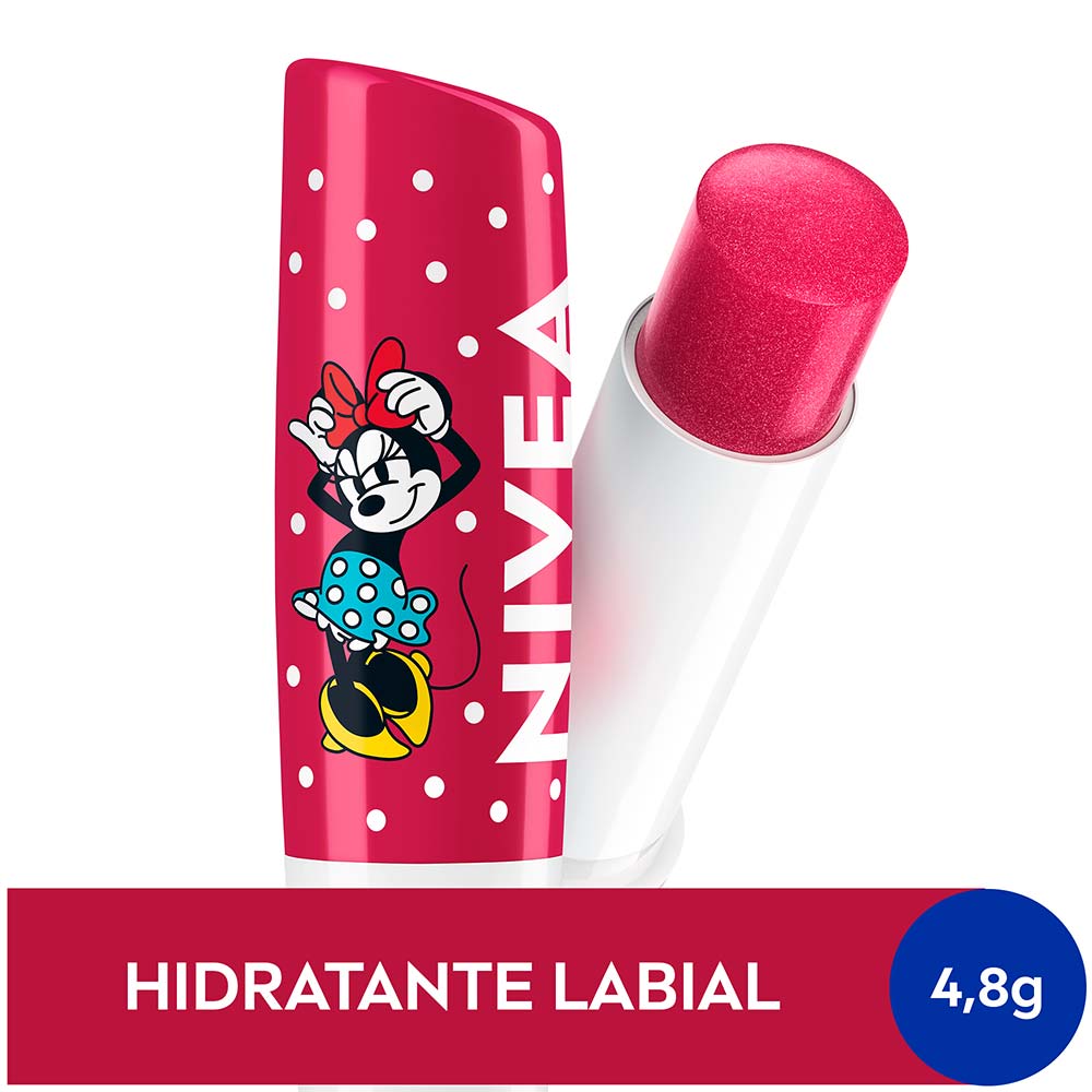 Hidratante Labial NIVEA Cereja Shine Ed Limitada Minnie - Disney Mickey e Amigos