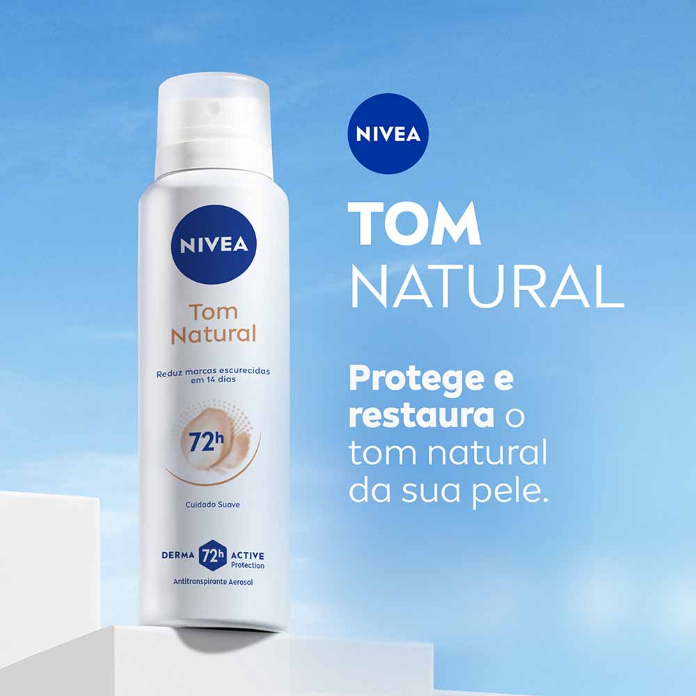 Desodorante Antitranspirante Aerosol NIVEA Feminino – Tom Natural