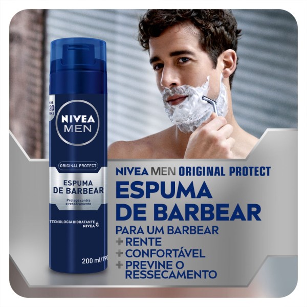 Encontraproduto.com.br - Espuma de Barbear NIVEA Men Original Protect 200ml