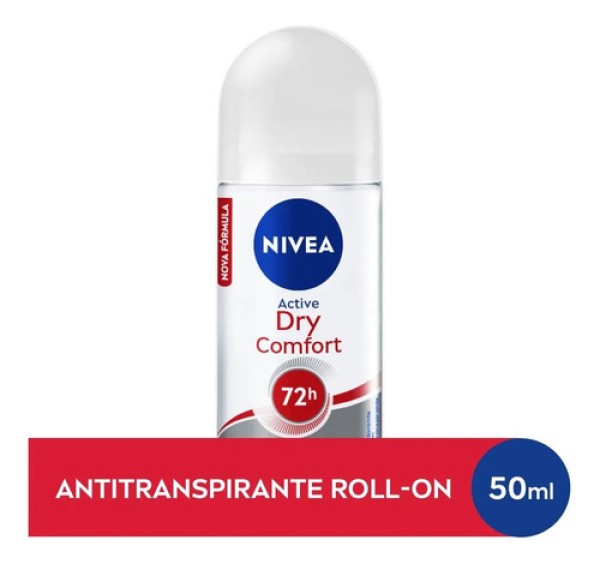 Encontraproduto.com.br - Nivea Rollon Antibact Active Dry Comfort 72h50ml Kit C/12