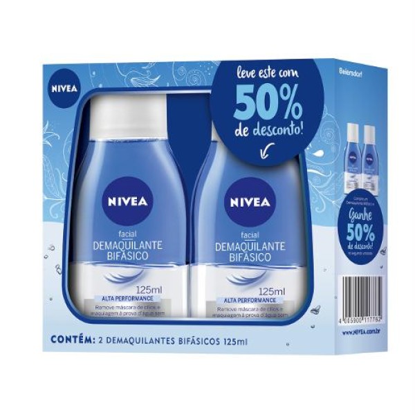 Encontraproduto.com.br - Demaquilante Nivea Duopack Bifásico C/2 125ml