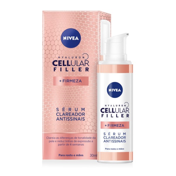 Encontraproduto.com.br - Sérum Nivea Cellular Filler Clareador Antissinais Para Rosto E Mãos 30ml