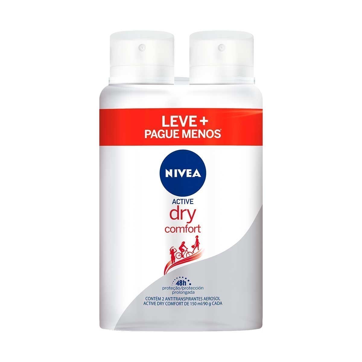 Kit Desodorante Aerosol Feminino Nivea Dry Comfort 150ml 2 Unidades