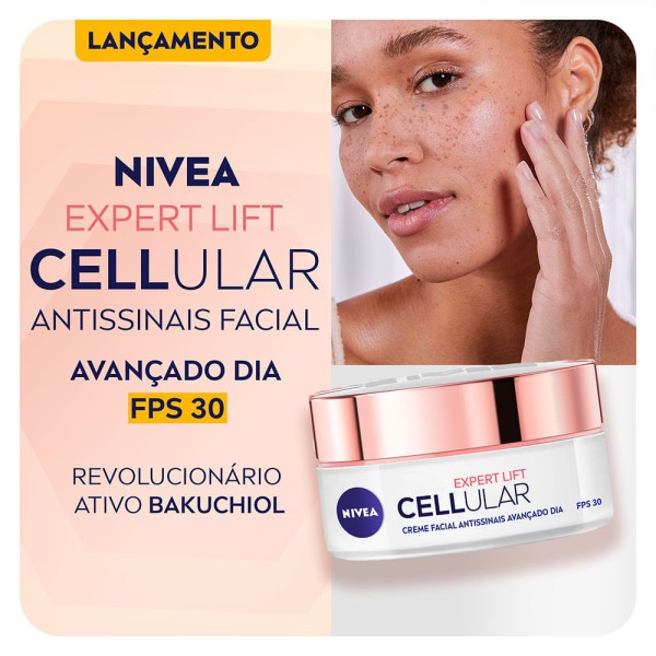 Encontraproduto.com.br - Hidratante Facial Nivea Antissinais Expert Lift FPS15 Cellular Pote 50g