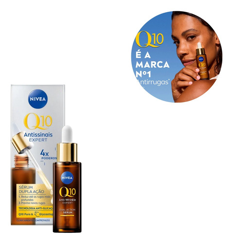 Sérum Facial Antissinais Nivea Q10 Expert Dupla Ação 30ml