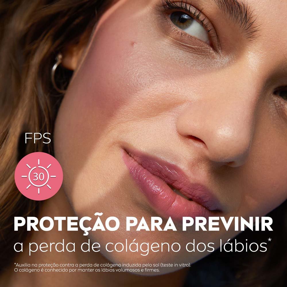 Encontraproduto.com.br - Hidratante Labial Nivea Hidra Color FPS 30 Rose 4,8g