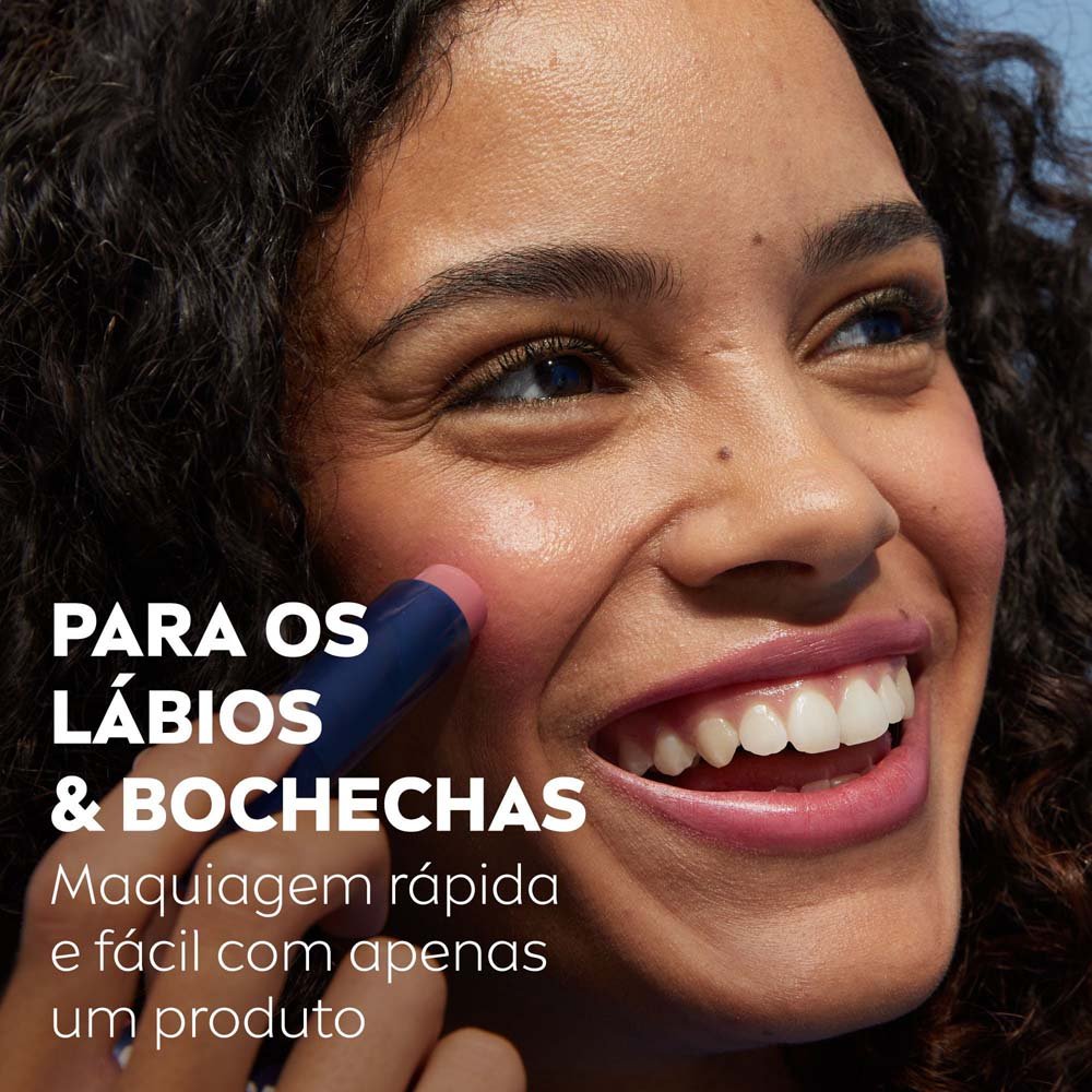 Encontraproduto.com.br - Hidratante Labial Nivea Hidra Color FPS 30 Rose 4,8g