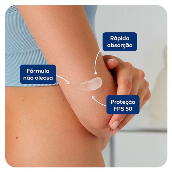 Encontraproduto.com.br - Kit Protetor Solar Corporal Nivea Sun Protect & Hidrata FPS50 200ml + Protetor Solar Facial Nívea Sun Antissinais FPS70 40ml