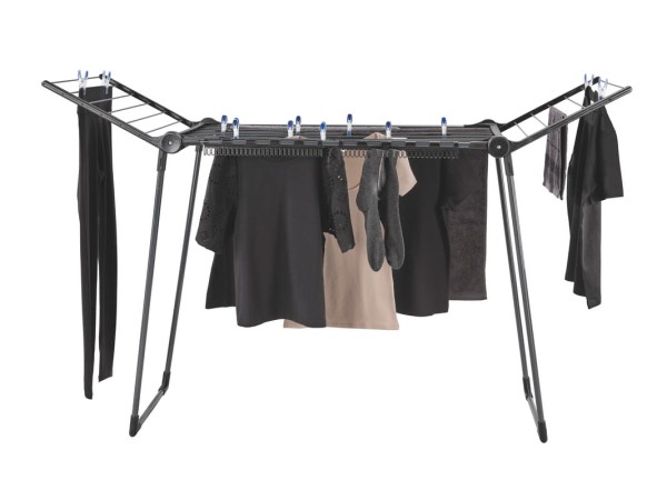 Encontraproduto.com.br - Varal de Chão Pegasus Black Leifheit