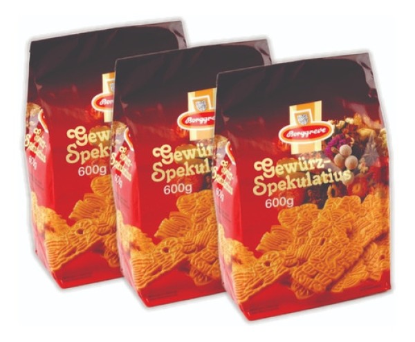 Biscoito Doce Especiarias Gewurz Spekulatius Embalagem 600g