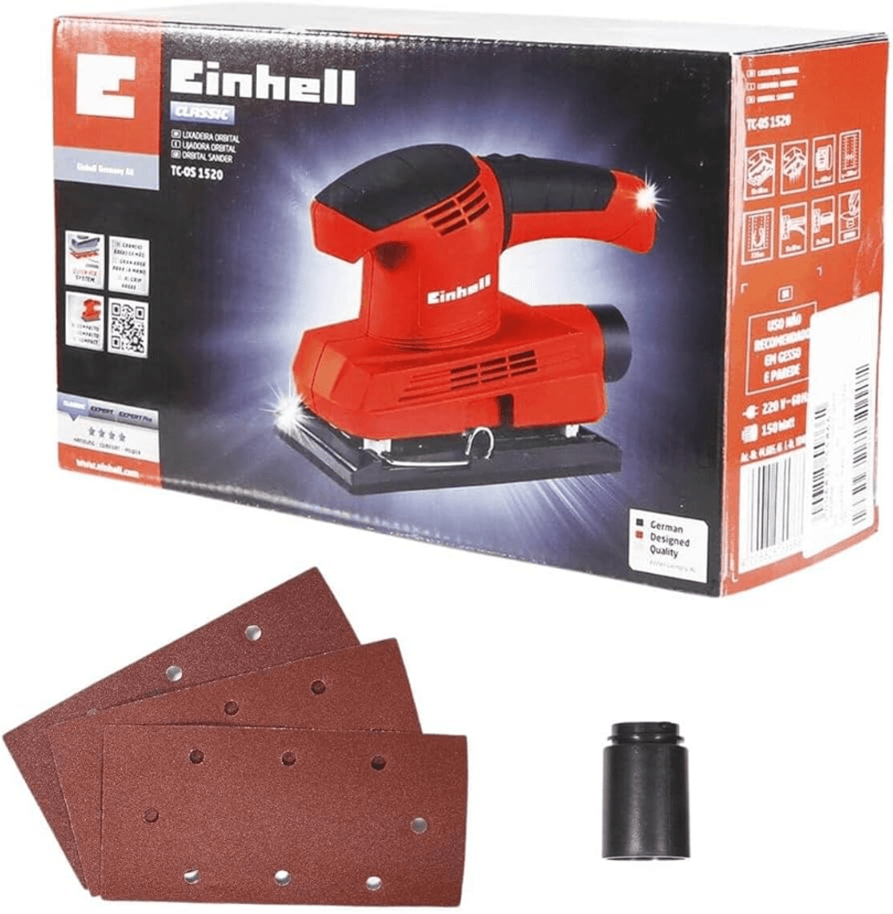 Encontraproduto.com.br - Lixadeira Orbital Elétrica 150w Tc-os1520 Einhell 127v Vermelho