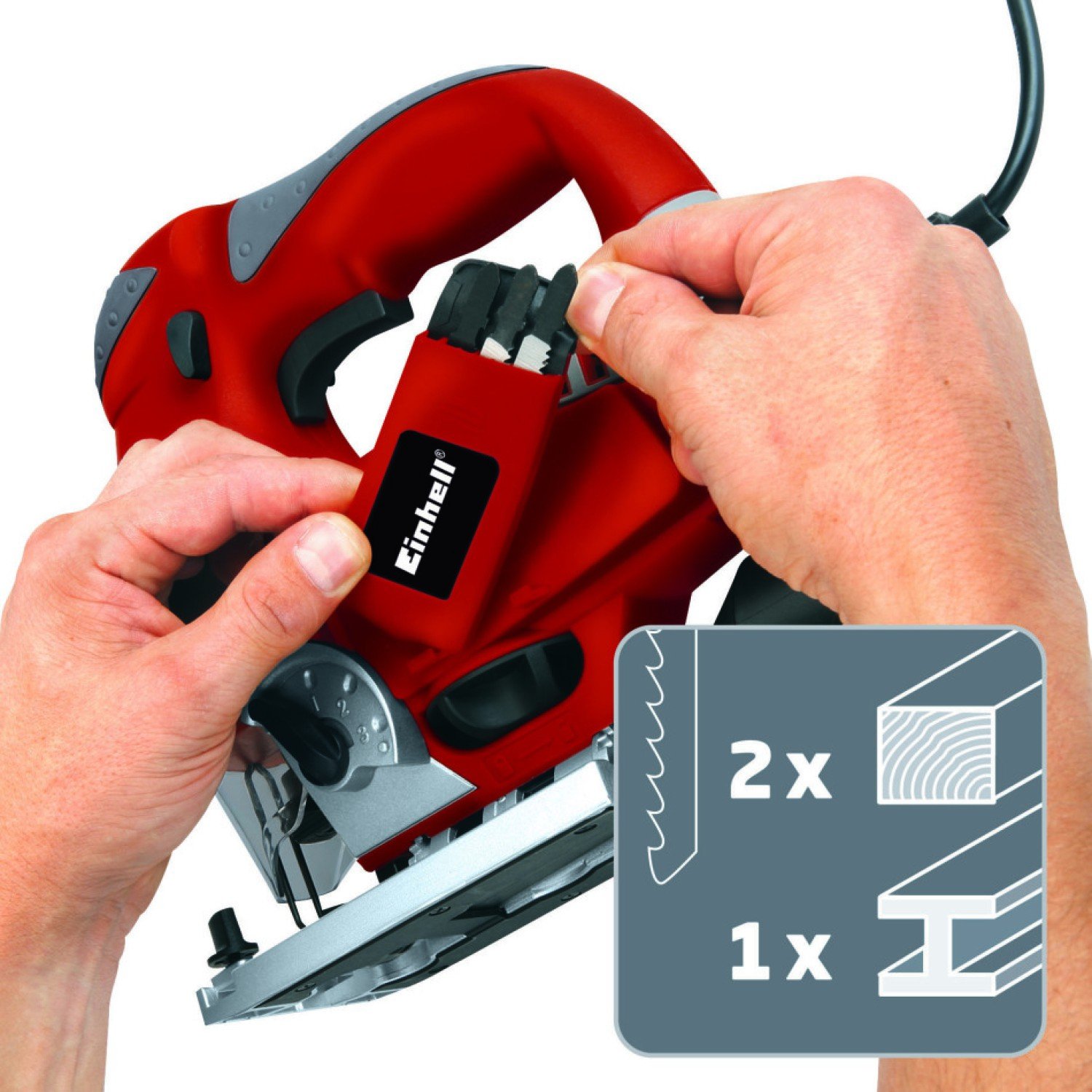 Encontraproduto.com.br - Serra Tico-Tico Einhell RT-JS 85 750W 110V Vermelho