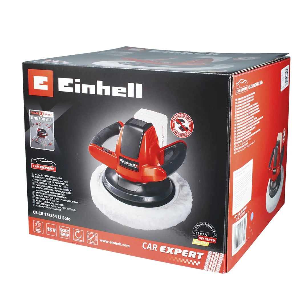 Encontraproduto.com.br - Politriz Automotiva 2500rpm CE-CB 18/254 Li Solo Einhell