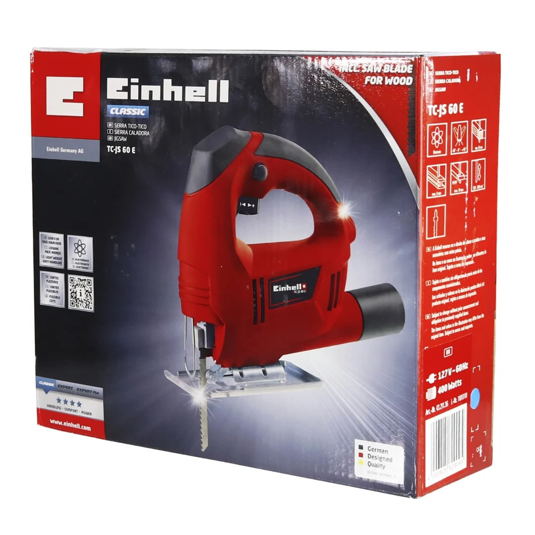 Encontraproduto.com.br - Serra Tico-Tico 400W TC-JS 60 E 127V Einhell