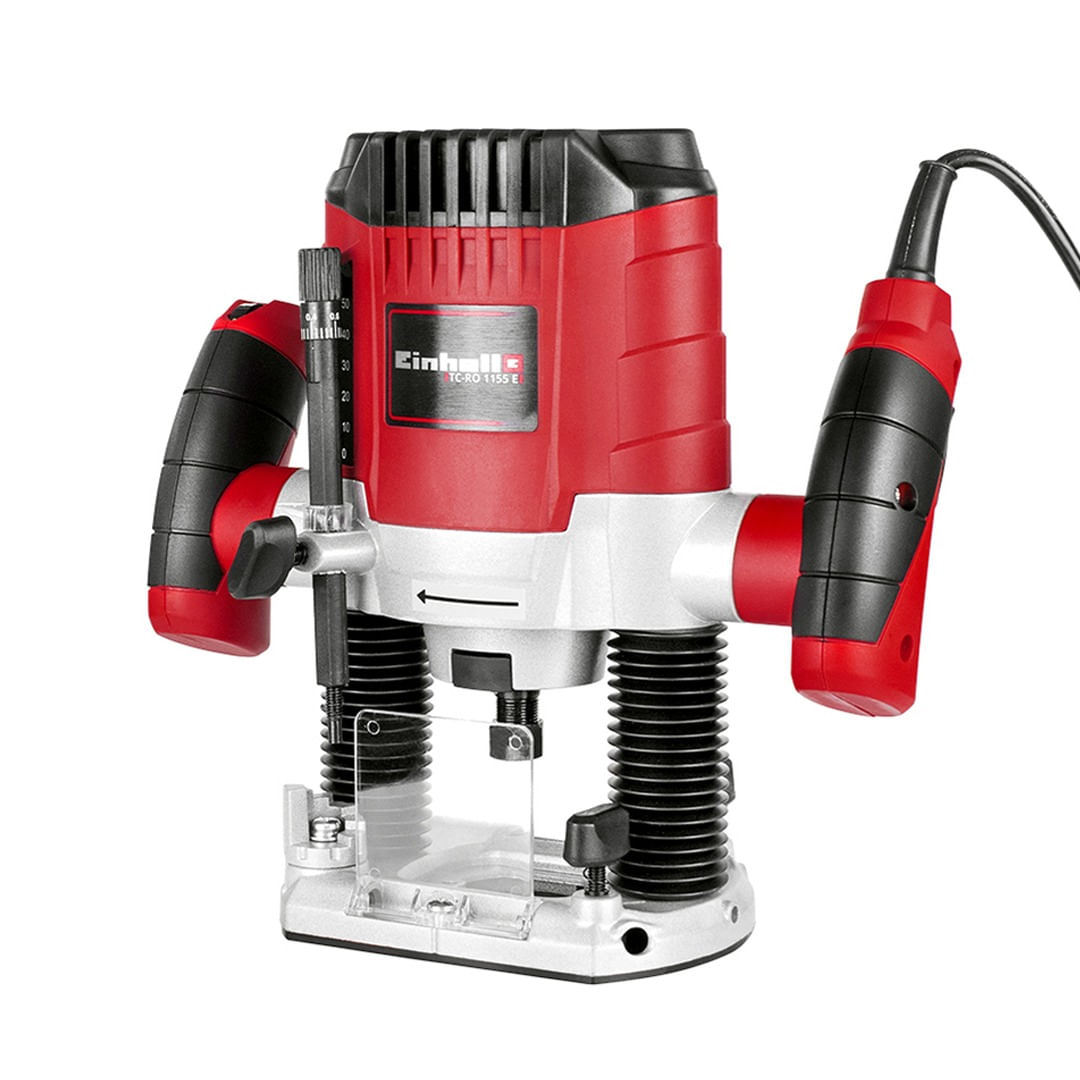 Encontraproduto.com.br - Tupia de Coluna Profissional 1100W 2 Pinças TC-RO 1155 Einhell