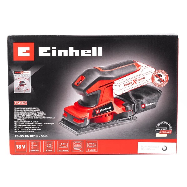 Encontraproduto.com.br - Lixadeira Orbital TC-OS 18/187 Li Solo Einhell