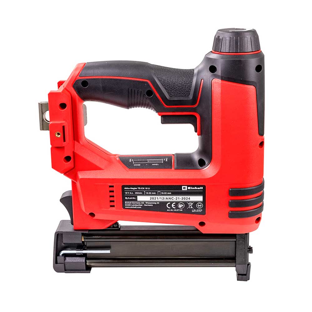 Encontraproduto.com.br - Kit Grampeador Pinador Einhell + Bateria 18V 2,5Ah + Carregador PXC Bivolt