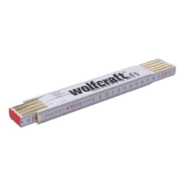 Encontraproduto.com.br - Metro de Madeira de Precisão 2 Metros - Wolfcraft