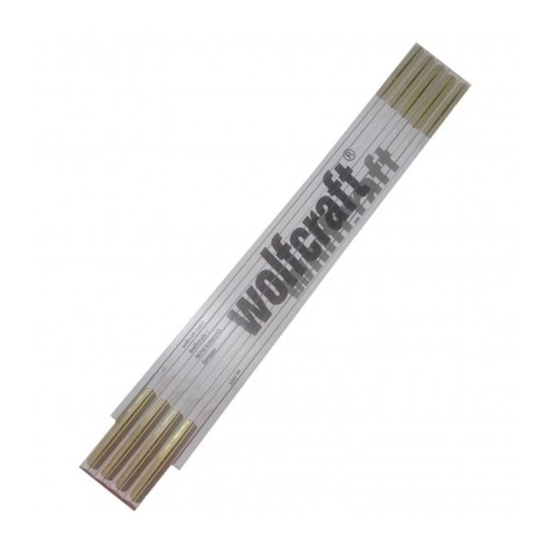 Encontraproduto.com.br - Metro de Madeira de Precisão 2 Metros - Wolfcraft