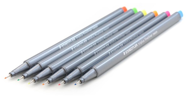 Encontraproduto.com.br - Caneta Triplus Fineliner 0,3 mm Estojo com 06 Cores My Neon Staedtler