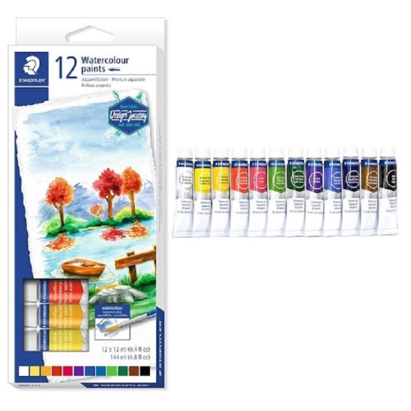 Encontraproduto.com.br - Tinta Para Aquarela com 12 cores - STAEDTLER