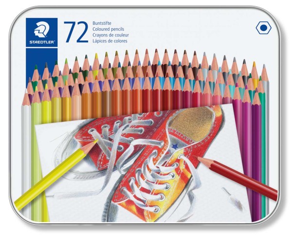 Lápis De Cor 175 Estojo com 72 Cores Staedtler
