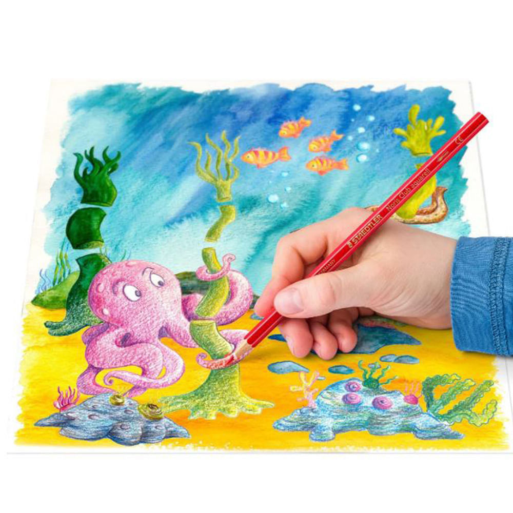 Encontraproduto.com.br - Lápis Aquarela Noris Estojo com 24 Cores Ref.144 10Nc24 Staedtler
