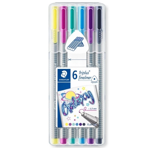 Encontraproduto.com.br - Caneta Triplus Fineliner 334 0.3mm em Formato Triangular cor Amarelo Staedtler
