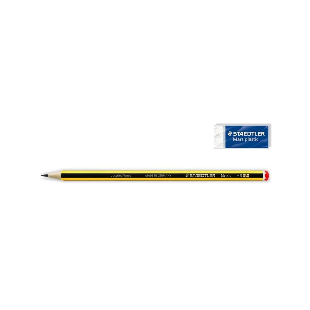 Encontraproduto.com.br - Lápis de Cor Noris Colour 185 c/ 12 Cores + Lápis e Borracha Staedtler