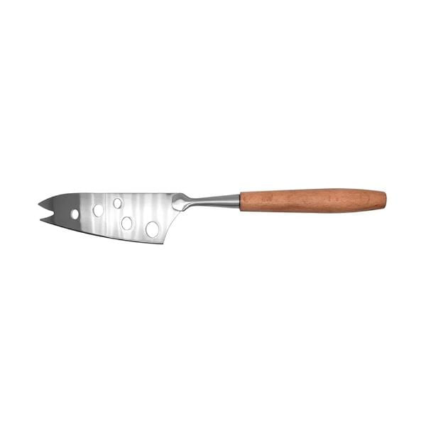 Encontraproduto.com.br - Faca para Queijo em Aço Inox Madeira Prata Marrom Fackelmann
