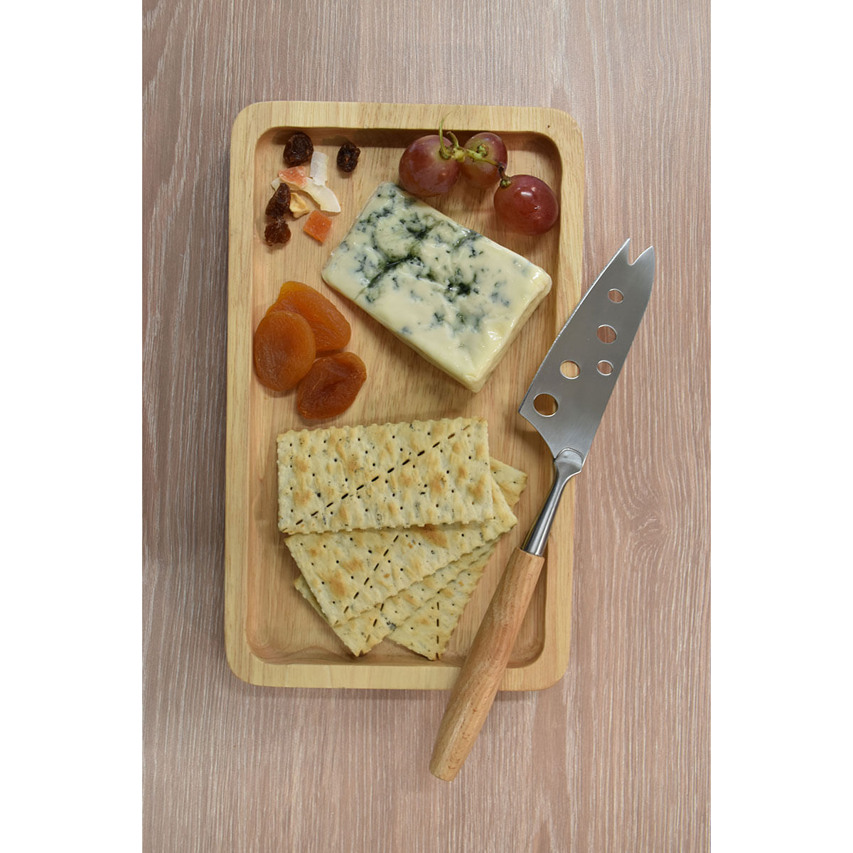Encontraproduto.com.br - Faca para Queijo em Aço Inox Madeira Prata Marrom Fackelmann