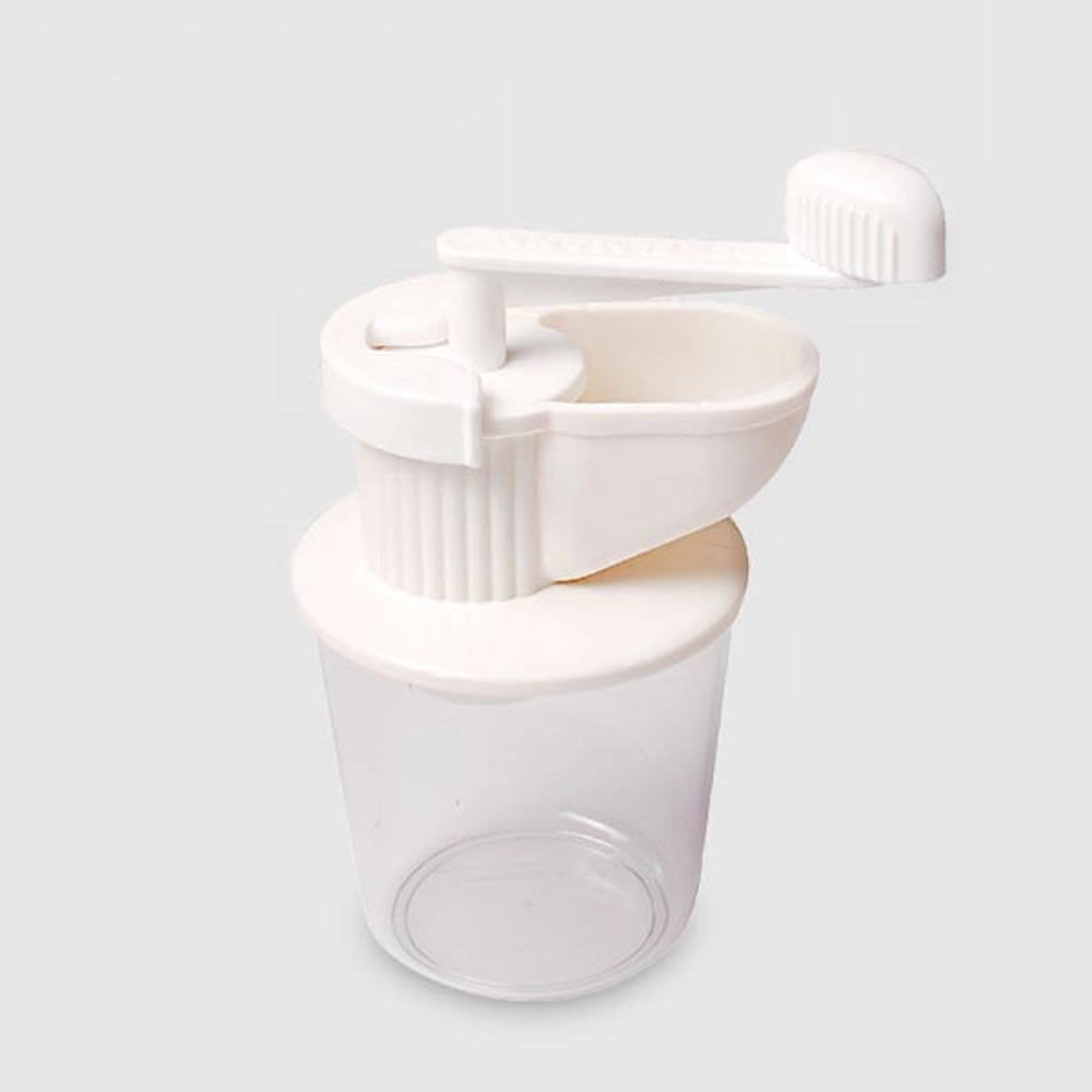 Encontraproduto.com.br - Moedor manual de alho com recipiente em plástico Fackelmann 16x8x10cm