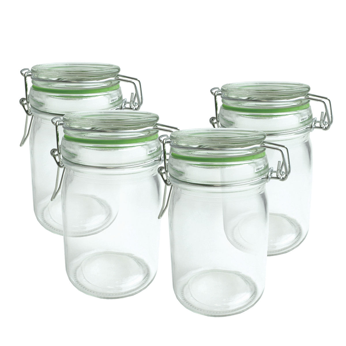 Encontraproduto.com.br - Pote porta-condimento Fackelmann em vidro com tampa hermética 250ml incolor