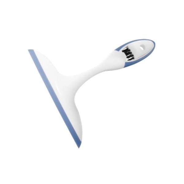 Encontraproduto.com.br - Rodo para pia com escova Fackelmann 24x21x2cm azul e branco