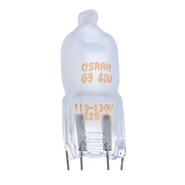 Encontraproduto.com.br - Lâmpada halógena Halopin 220V 40W 2700K fosca amarela Osram