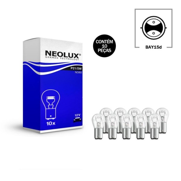 Encontraproduto.com.br - Lampada 2 Polos 12v 21-5w Neolux 1034 Cx C-10 Unidades