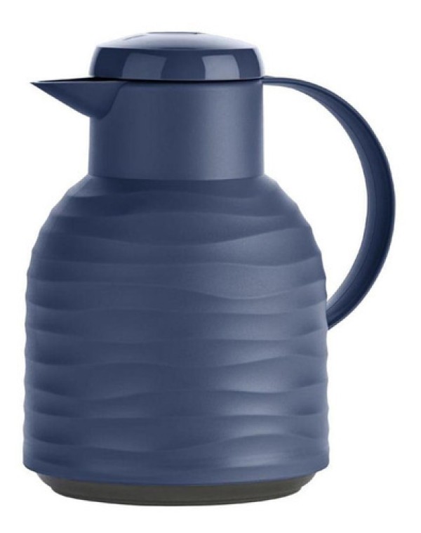Encontraproduto.com.br - Garrafa Térmica Samba Wave 1 Litro Emsa Azul