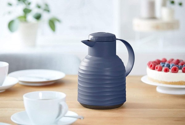 Encontraproduto.com.br - Garrafa Térmica Samba Wave 1 Litro Emsa Azul