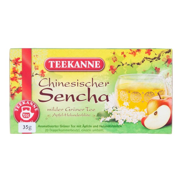 Chá Verde Sencha Maçã e Sabugueiro Teekanne 35g