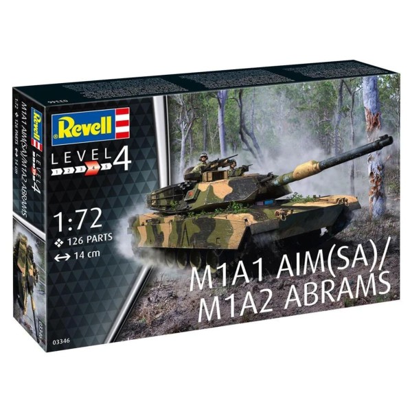 Encontraproduto.com.br - Kit Plástico Tanque M1A1 AIM (SA)/M1A2 Abrams 1/72 Revell 03346