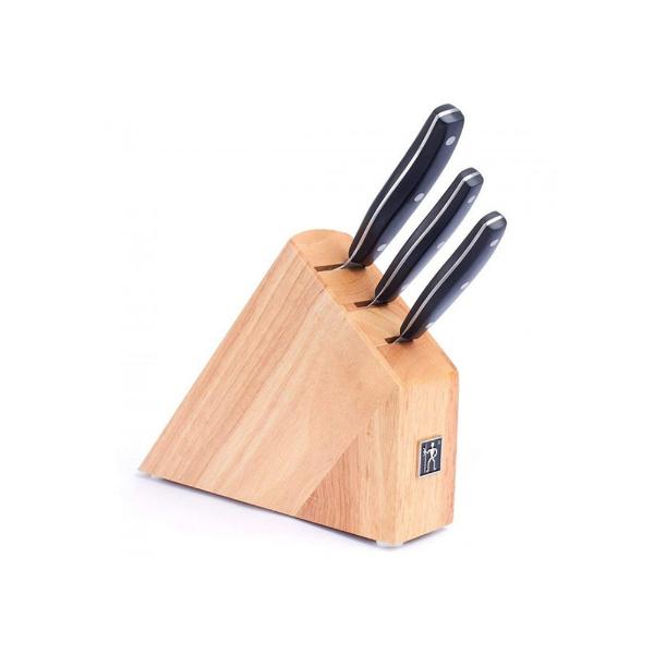 Jogo de facas em inox Zwilling Bamboo 3 peças preto