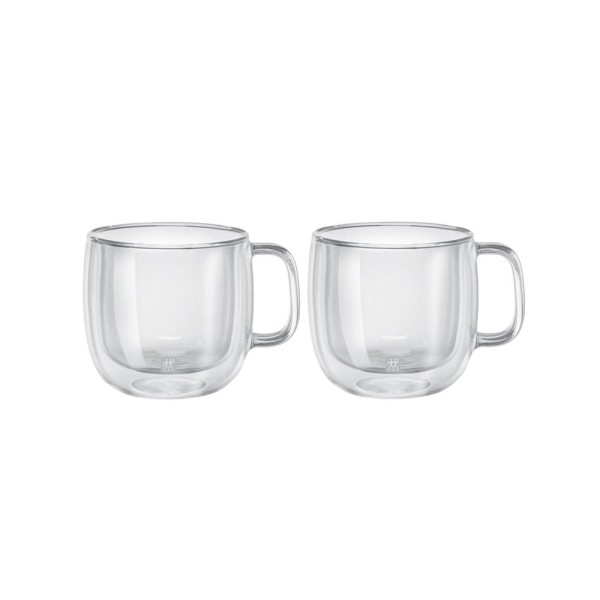 Jogo de caneca Zwilling parede dupla para capuccino 2 peças 450ml
