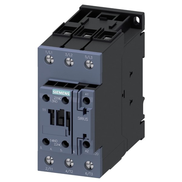 Encontraproduto.com.br - CONTATOR TRIPOLAR 3RT2035 40A 220VCA 1NA+1NF 3RT20351AN20 - SIEMENS