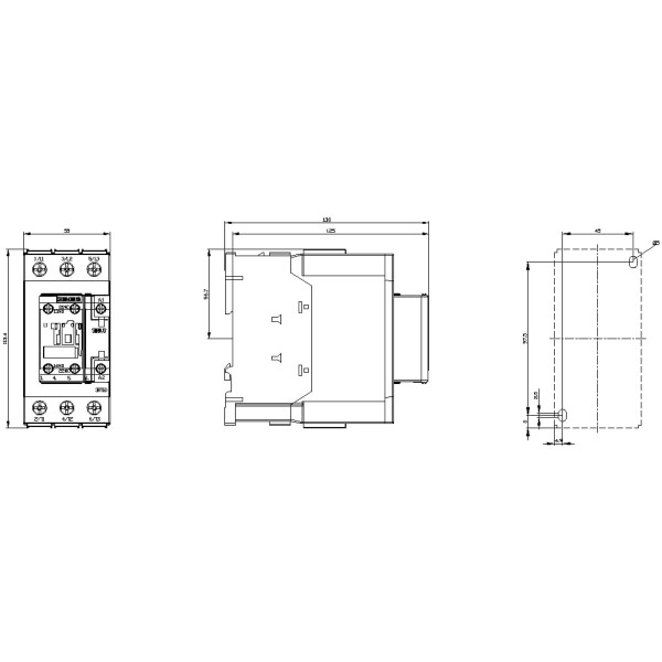 Encontraproduto.com.br - CONTATOR TRIPOLAR 3RT2035 40A 220VCA 1NA+1NF 3RT20351AN20 - SIEMENS