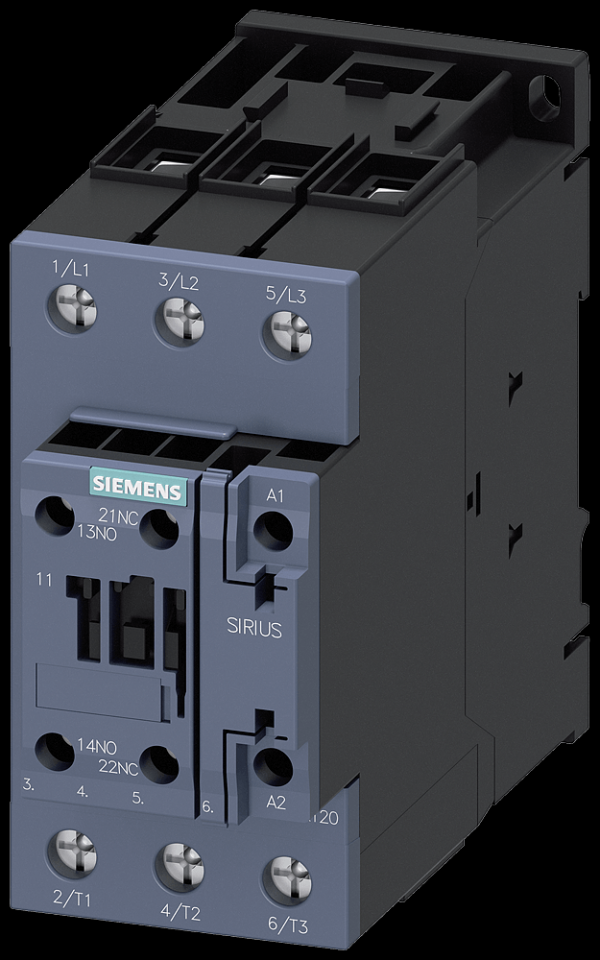 Encontraproduto.com.br - CONTATOR TRIPOLAR 3RT2035 40A 220VCA 1NA+1NF 3RT20351AN20 - SIEMENS