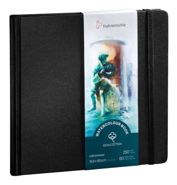 Bloco Capa Dura Watercolour Book 250 g/m² 19,5x19,5 com 30 Folhas Hahnemuhle